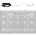 Miniatyrbillede 2 af 5: 10m 100 LED String Lights Vandtæt Julelys Gardinlys, Cool White - Cool White
