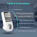 Miniatyrbillede 4 af 5: Digital programmerbar stikkontakt, ugentlig digital timer med LCD-skærm, 12H/24H/7Days Power Outlet Timer, Energibesparelse for