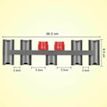 Miniatyrbillede 2 af 5: Tilbehør vægmonteringsstation til Dyson V7 V8 V10 V11 V15 Støvsuger 9 opbevaringspladser Grå LYCXAMES