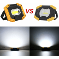 Miniatyrbillede 4 af 5: Genopladelig LED 30W 2000 LM Byggeplads Arbejdslys 3 Modes Bærbar lanterne USB LED Flood Light til camping, bygning