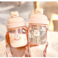 Miniatyrbillede 3 af 4: Jiji Pig Straw Cup Roterende Pig Straw Tumbler (Multiple Sakura Pig + 330 ml),