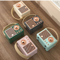 Miniatyrbilde 5 av 5: Retro bærbar lyd, nostalgisk mini bluetooth-høyttaler (blå),