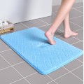 Pikkukuva 1 / 5: Paksu korallifleece, hitaasti palautuva imukykyinen lattiamatto, liukumaton matto, kotikäyttöön tarkoitettu ovimatto (sininen rombinen, 60*90cm),