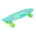 Miniatyrbilde 1 av 5: Skateboardkonkurranse for barn, moro søt liten fisk, firehjuls skateboard (grønn S, tilfeldig hjulfarge)