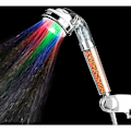 Miniatyrbild 1 av 5: Duschhuvud LED-belysning temperaturkontroll trefärgad dusch färgglad gradient negativ jon dusch färgglad stor