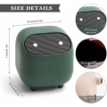 Miniatyrbillede 2 af 5: Ninja Shape Desktop Mini skraldespand med tryklåg gul