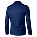 Miniatyrbillede 2 af 3: Mænd Blazer Letvægts Casual Solid One Button Slim XL Blue