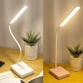 Miniatyrbilde 5 av 5: Liten oppladbar led skrivebordslampe, elevleselampe (1901 oppladbar og plug-in dual-use), multifunksjon, egnet