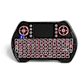 Miniatyrbilde 4 av 5: mt-10 2,4g trådløs spansk trefarger bakgrunnsbelyst oppladbart minitastatur Touchpad Air Mouse Airmou