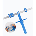 Miniatyrbilde 3 av 5: Drill Locator, justerbar kabinett Hardware Jig Trebearbeiding Drilling Drowelling Tool for håndtak Knapper på dører Skuff