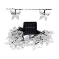 Miniatyrbild 3 av 5: Solar String Lights,T-Audace 5 Meter Solar LED String Lights 20 Butterfly Christmas Party Decoration Lighting (RGB) [Energiklass A+++] (Färg），
