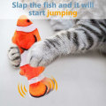 Miniatyrbild 4 av 5: Clownfisk husdjur leksak USB laddning simulering fisk rolig katt leksak elektrisk fisk leksak med kattmynta
