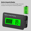 Miniatyrbild 6 av 8: Grön bakgrundsbelyst GY-6H Batteri-display: Universal 12-48V Batterikapacitetsindikator och Voltmeter Green light