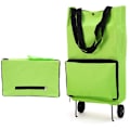 Miniatyrbillede 1 af 5: Foldbar trolleytaske Sammenfoldelig indkøbstaske med hjul