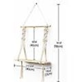 Pikkukuva 2 / 5: Macrame-seinähylly Boho-sisustus olohuoneeseen tai makuuhuoneeseen