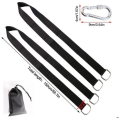 Miniatyrbillede 2 af 5: Tree Swing Strap Kit, med to rustfri stål karabinhager, velegnet til dækophæng, veranda, udendørs og babygynge