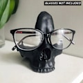 Miniatyrbillede 1 af 11: Glasögonhållare Resin Skalleformad Solglasögonhållare Gotisk prydnad Heminredning