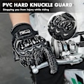 Miniatyrbillede 4 af 5: Handske Motorcykel Mænd Guantes Moto Gant Touch Screen Åndbar Motorcykel Racing Ridning Cykel Beskyttelseshandsker Summer Xinda blue M