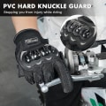 Miniatyrbillede 4 af 5: Handske Motorcykel Mænd Guantes Moto Gant Touch Screen Åndbar Motorcykel Racing Ridning Cykel Beskyttelseshandsker Summer Xinda red XL