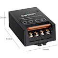 Miniatyrbilde 2 av 3: Trådløs fjernkontroll 433 One Way Smart Wireless Switch Svart