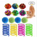 Miniatyrbilde 1 av 5: Kjæledyrkattelekesett, plysjmus, Rainbow Channel Tunnel, Funny Cat Product (16 sett)