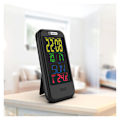 Miniatyrbild 4 av 5: Hem LCD väckarklocka Kreativ multifunktionell termo-hygrometer (färgdisplay (vit) USB kabel)
