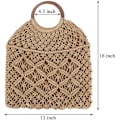 Pikkukuva 2 / 3: Mesh hollow kudottu laukku camel