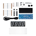 Miniatyrbild 6 av 8: 4-siffrig DIY Digital LED-klocka Kit - Automatisk Visning av Tid & Temperatur - Grön Elektronisk DIY Klocka Kit Green