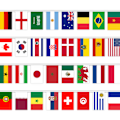 Miniatyrbillede 1 af 4: 2022 Qatar World Cup String Flag Top 32 Fan Flag 14*21cm Pull Flag (14*21cm (10m/32stk)),