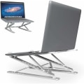 Miniatyrbild 1 av 5: (Apple Silver - N71 Double Layer Aluminium Legering Stativ) Kylning Fällbart datorställ