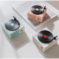 Miniatyrbilde 4 av 5: Liten trådløs skrivebordsretro multifunksjonell lyd Bluetooth vinylplatespiller (blå)