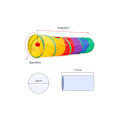 Miniatyrbillede 5 af 5: Pet Legetøj Rainbow Cat Tunnel Sammenklappelig Cat Tunnel Cat Toy Interactive Cat Game Skjul