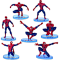 Miniatyrbillede 1 af 5: 7 stk Spiderman Figur Legetøj Anime Dukke Model