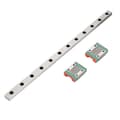 MGN12 Miniature Lineær Skinne 300mm 12mm Bredde med 2 MGN12B Glidesko