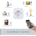 Miniatyrbilde 3 av 5: wifi smart strømuttak stemmefjernkontroll for mobiltelefon, med strømmåling, 16A