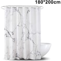 Miniatyrbillede 1 af 5: 03 2*1,8m+90g tungt nordisk marmor bruseforhæng badeværelse marmor bruseforhæng meldugsikkert antibakteriel vandtæt polyester,