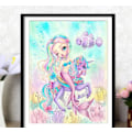 Pikkukuva 5 / 5: Unicorn Mermaid Diamond (pyöreä timantti 30x40cm)