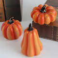 Miniatyrbilde 4 av 5: Led varmt stearinlys Halloween-simuleringsgresskar (3 stykker)