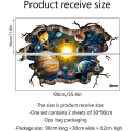 Miniatyrbilde 2 av 5: 3d Broken Cosmic Galaxy veggdekor