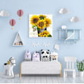 Pikkukuva 4 / 5: DIY kukkasarjan diamond painting pyöreä timantti auringonkukka kodin sisustusmaalaus,