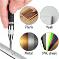 Miniatyrbild 5 av 5: Automatisk Center Punch, 1st 13cm Justerbar Slag Automatisk Center Punch, för trä, metall, plast, 2st Ersättning T