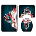 Miniatyrbilde 4 av 5: Peis Juletre Dusjgardin Gulvmatte Teppe Fire deler Polyester 3D Digital Printing,SD4,