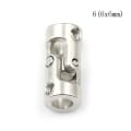 Pikkukuva 1 / 2: Rc-veneen metallikardaaninivelen kardaaniliittimet universal 6x6mm