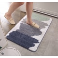 Miniatyrbillede 3 af 5: Simple Nordic Home Flocked Gulvmåtte, skridsikre absorberende gulvmåtter til entré, soveværelse og badeværelse (niveau 4, som en regnbue, 40*60 cm),