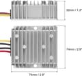 Miniatyrbilde 2 av 6: DC 8-40V til 13.8V strømomformer 10A 138W spenningsregulator IP67 vanntett transformatorforsyningsmoduladapter for bil lastebil solsystem -