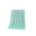 Miniatyrbilde 1 av 5: Mikrofiberbadehåndkle 70*140 Absorberende tegneserietrykt mykt, vanlig preget badehåndkle for voksne (cyan kaninhode)