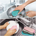 Miniatyrbilde 5 av 5: Blandede farger 8 stk mikrofiber dobbeltsidig Quick Magic Wipe rengjøringsklut for nonstick gryter og panner