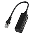 Miniatyrbilde 8 av 8: Ethernet-splitterkabel: 1 hann til 3 hunnporter for forbedret tilkobling