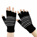 Pikkukuva 2 / 5: Lämmitettävät USB -käsineet Talvi Thermal Lämpökäsineet Käsineet Koko & Puolisormi Striped