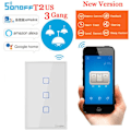 Miniatyrbillede 1 af 5: Sonoff T2 US 3C med smart wall touch switch i smart home stemmestyring